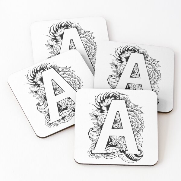 Item preview, Letter A Botanical design designed and sold by ZeborahGrace.