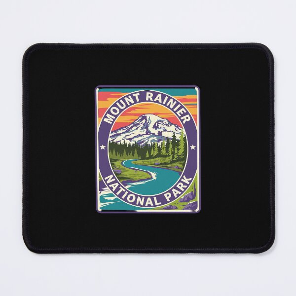 Item preview, Womens Retro Mount Rainier National Park Hiking Camping Outdoor  designed and sold by SyntaxClaw.
