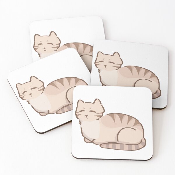 Item preview, Beige brown striped chibi cat designed and sold by Silk-Designs.