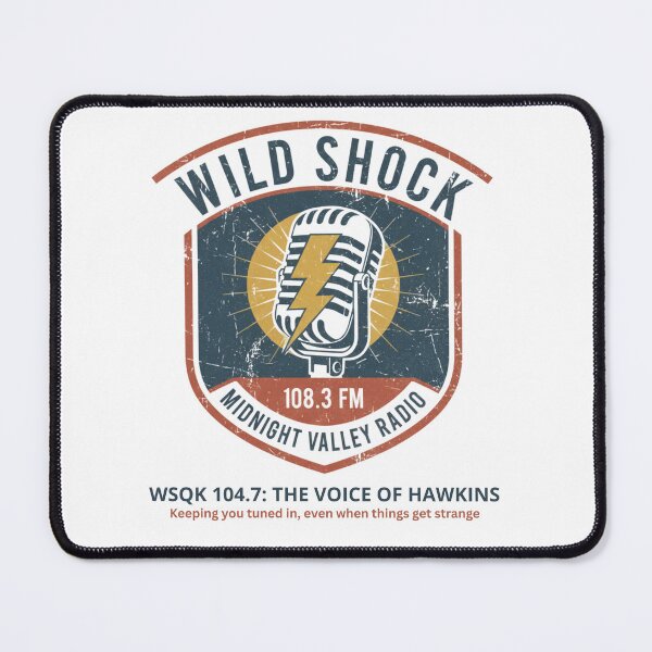 Item preview, WSQK 104.7: Midnight Valley Radio – The Voice of Hawkins designed and sold by Vantage Print Co..