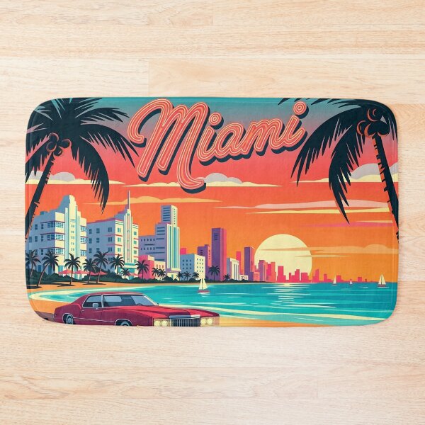 Item preview, Miami retro designed and sold by RadiantGraphics.