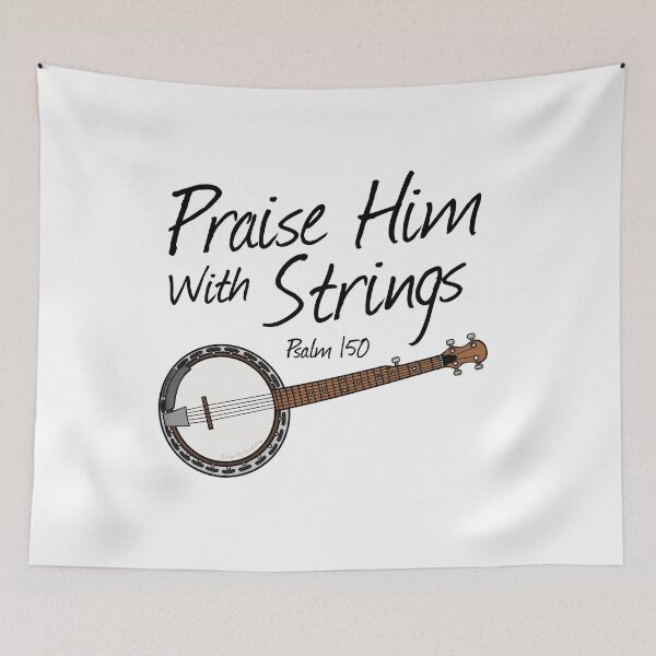 Item preview, Banjo, Praise Him With Strings, Church Banjoist Musician designed and sold by doodlerob.