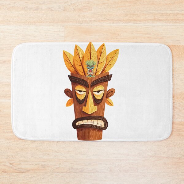 Item preview, Angry Tiki Mask Tribal Jungle Totem Illustration designed and sold by DesignArtist.ia.