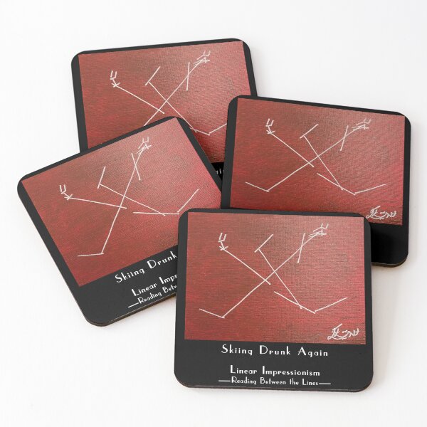 Item preview, Skiing Drunk Again designed and sold by Linear Impressionism.