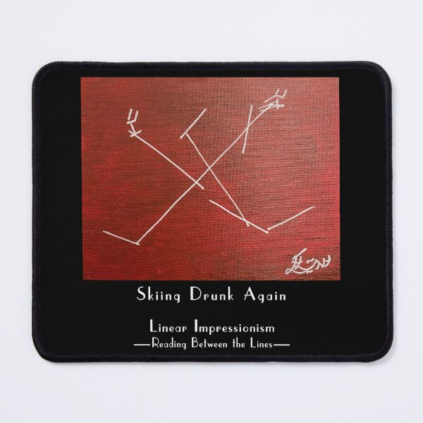 Item preview, Skiing Drunk Again designed and sold by Linear Impressionism.