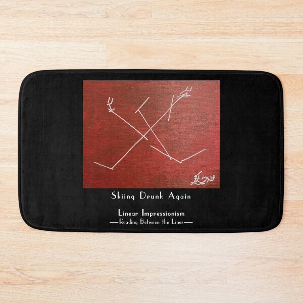 Item preview, Skiing Drunk Again designed and sold by Linear Impressionism.