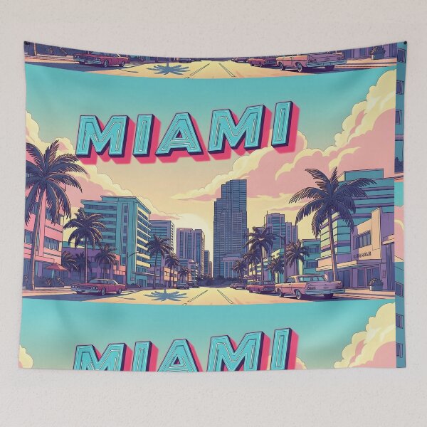 Item preview, Miami retro designed and sold by RadiantGraphics.