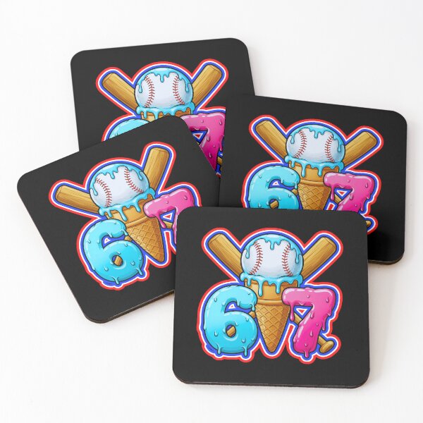 Item preview, Baseball Ice Cream Drip Home Plate 67  designed and sold by WoodburyLake.