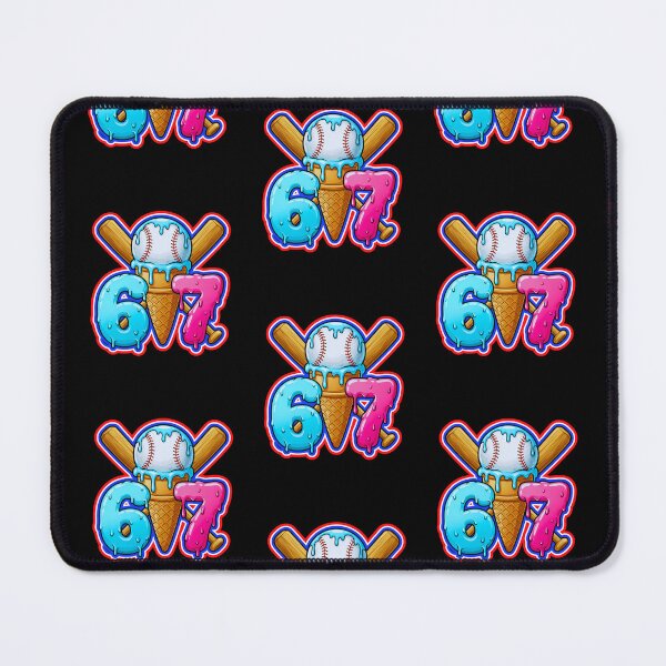Item preview, Baseball Ice Cream Drip Home Plate 67 designed and sold by WoodburyLake.