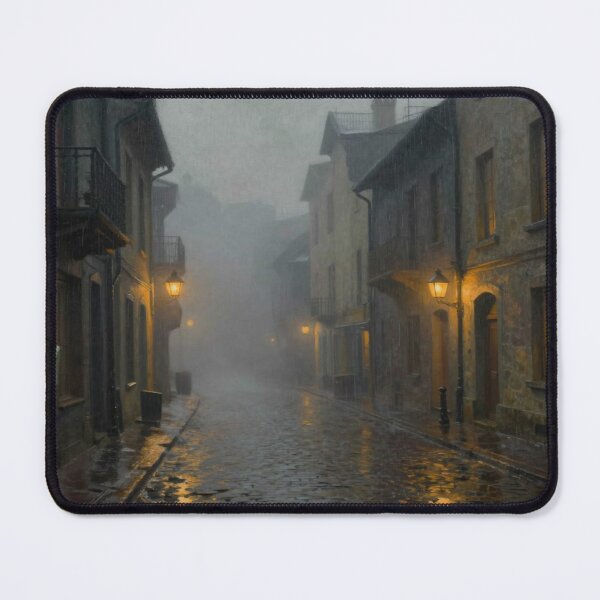 Item preview, Rainy Night in Old Town – Fog, light and quiet alleys full of urban poetry designed and sold by FotoworldEdel.