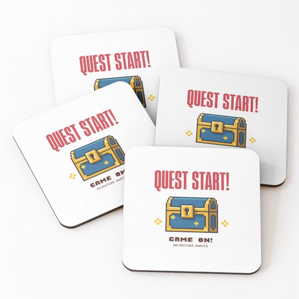 Item preview, Quest Start Treasure Chest — Retro Gaming 8-Bit Adventure designed and sold by Colorful-Garden.