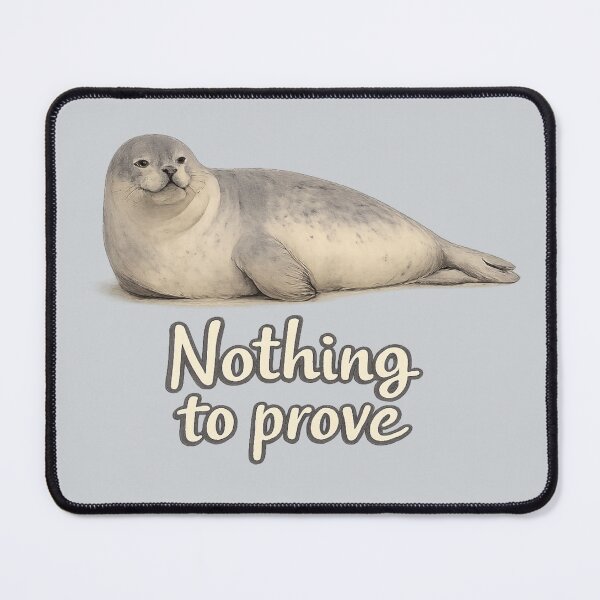 Item preview, Nothing to Prove Seal designed and sold by ChirpInc.