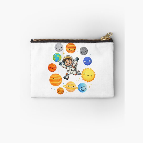 Item preview, Beak Bros Junior Solar System Adventure Cute Astronaut & Happy Planets designed and sold by BeakBros.