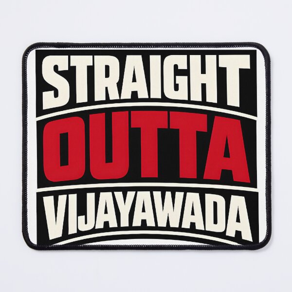 Item preview, Straight Outta Vijayawada – Urban Street Typography Design designed and sold by NOVAWEARIT.
