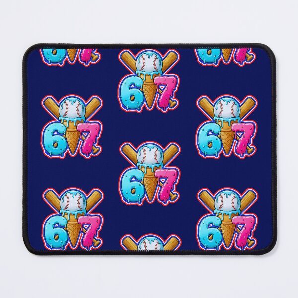Item preview, Baseball Ice Cream Drip Home Plate 67 designed and sold by WoodburyLake.
