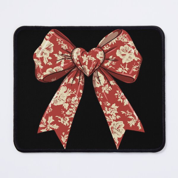 Item preview, Coquette Bow Valentine's Day Heart Bow designed and sold by UniTeeCo.