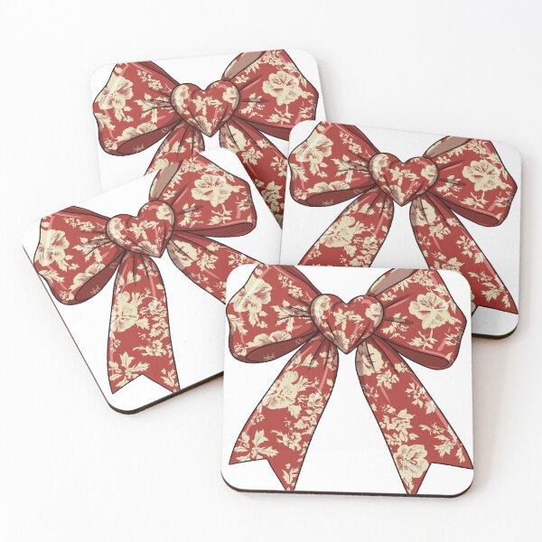 Item preview, Coquette Bow Valentine's Day Heart Bow designed and sold by UniTeeCo.