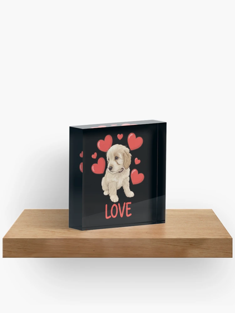 Thumbnail 2 von 5, Acrylblock, Cockapoo-Liebe designt und verkauft von RNTStudio.