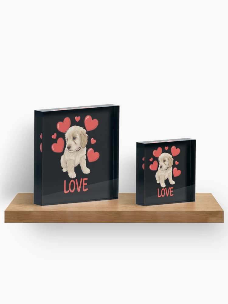 Thumbnail 3 von 5, Acrylblock, Cockapoo-Liebe designt und verkauft von RNTStudio.