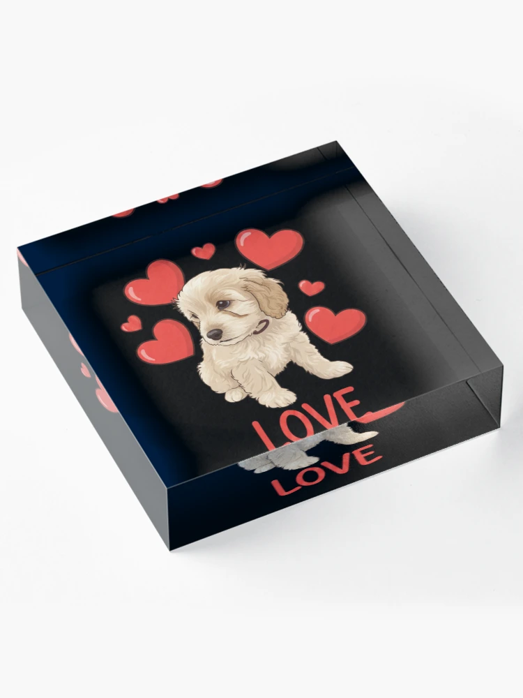 Thumbnail 4 von 5, Acrylblock, Cockapoo-Liebe designt und verkauft von RNTStudio.