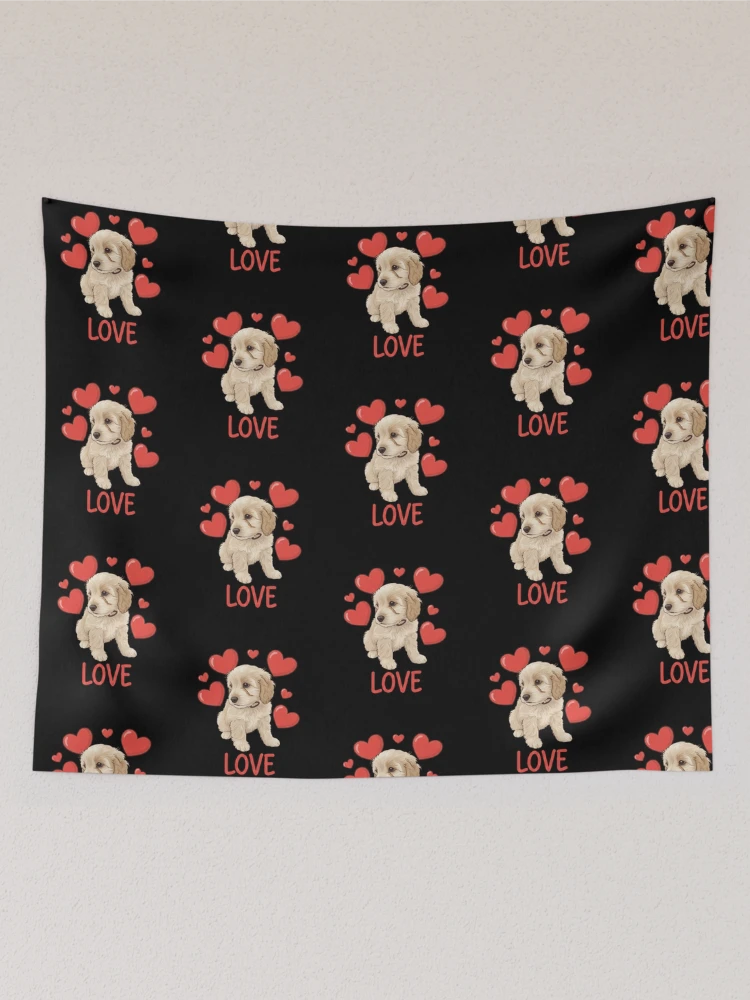 Thumbnail 2 of 3, Tapestry, Cockapoo Love designed and sold by RNTStudio.