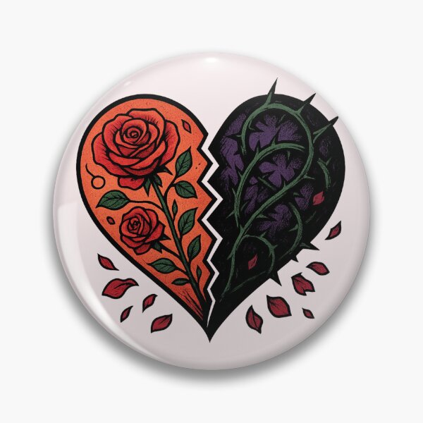 Item preview, Heart Rose and Thorn Art designed and sold by Planetporridge.