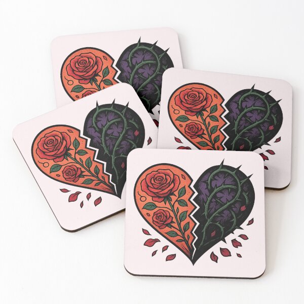 Item preview, Heart Rose and Thorn Art designed and sold by Planetporridge.
