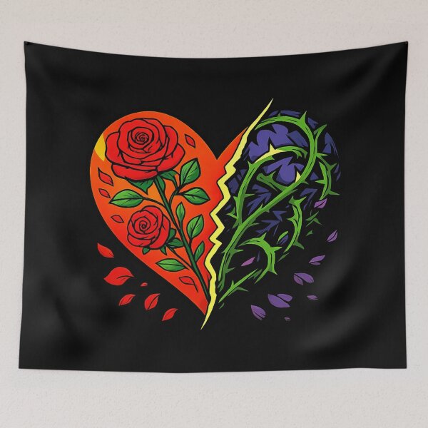 Item preview, Heart Rose and Thorn Design designed and sold by Planetporridge.