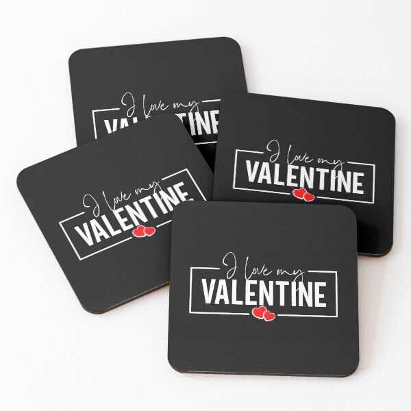 Item preview, I Love My Valentine - Perfect Love Typography Gift, W designed and sold by HGstudioDesign.