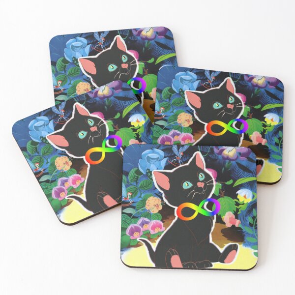 Item preview, AustistiCat Dina in Wonderland Flowers designed and sold by OhHeyItsMikeyRey.
