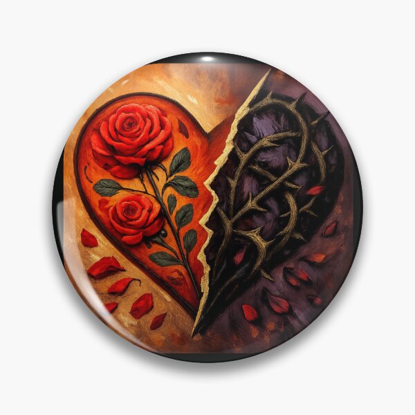 Item preview, Heart Rose and Thorn Graphic designed and sold by Planetporridge.