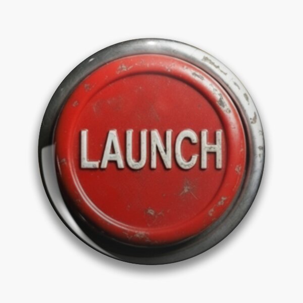Item preview, Red Launch Button - Do Not Press Sticker designed and sold by octozap.