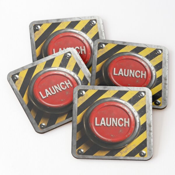 Item preview, Red Launch Button - Do Not Press Sticker designed and sold by octozap.
