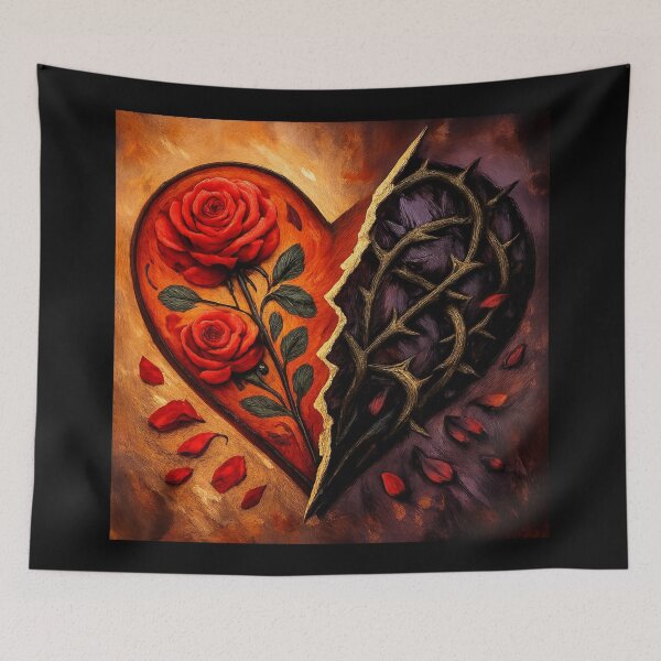 Item preview, Heart Rose and Thorn Graphic designed and sold by Planetporridge.