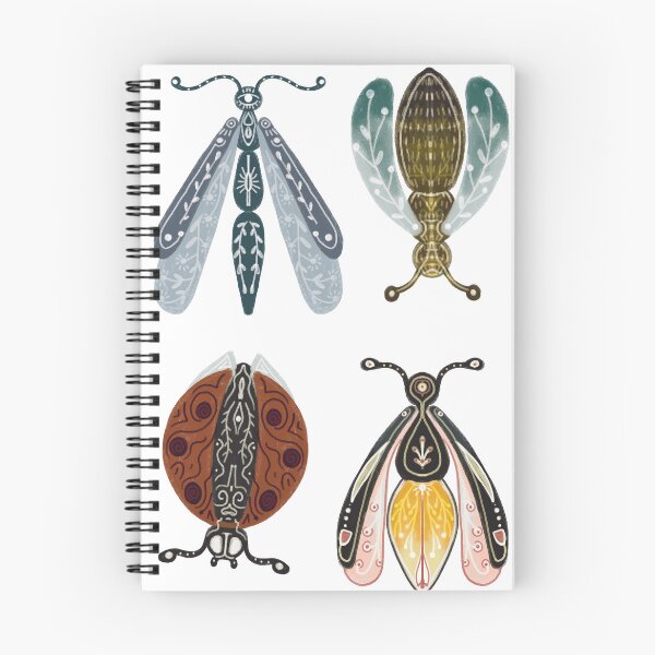 Item preview, Folklore insects, set of insects, bee, dragonfly, ladybug, firefly designed and sold by Dormitria.