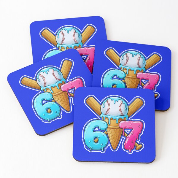 Item preview, Baseball Ice Cream Drip Home Plate 67  designed and sold by WoodburyLake.