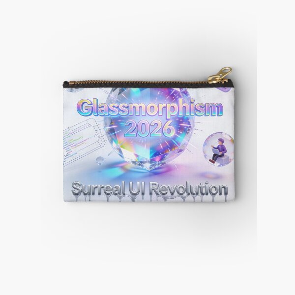 Item preview, Glassmorphism 2026 - Surreal UI Revolution Poster designed and sold by Vinaybharadwaj.