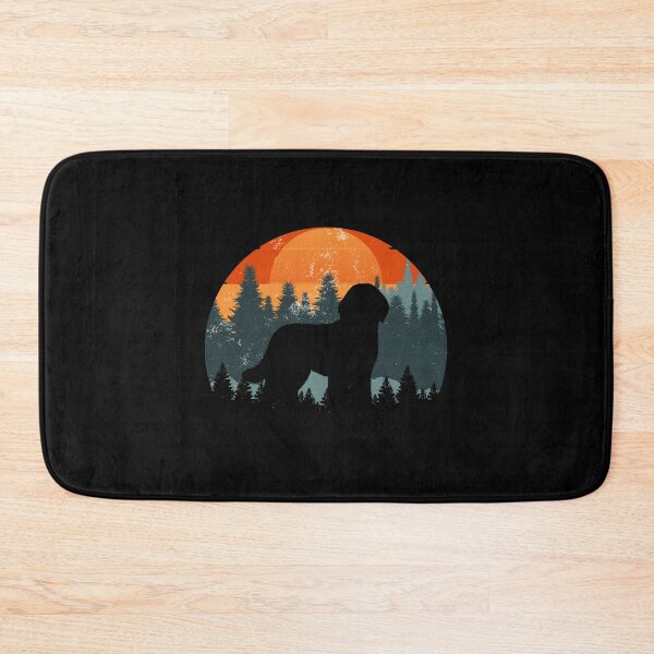 Item preview, Retro Sunset Vintage Forest Mountains Pyredoodle Gift designed and sold by Guarddogdrive.