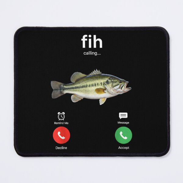Item preview,  Fih Calling Decline Accept Phone Call Funny Fish designed and sold by CameronTheBro.