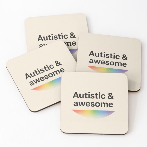 Item preview, Autistic & Awesome Rainbow Neurodiversity Pride designed and sold by PixelQ.