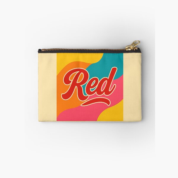 Item preview, "Red" written in cursive, colorful design  designed and sold by Moonshroomarts.