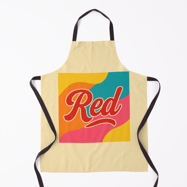 Item preview, "Red" written in cursive, colorful design designed and sold by Moonshroomarts.