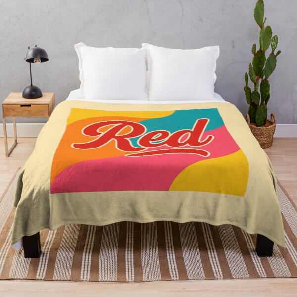 Item preview, "Red" written in cursive, colorful design  designed and sold by Moonshroomarts.