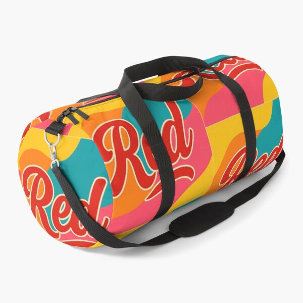 Item preview, "Red" written in cursive, colorful design  designed and sold by Moonshroomarts.