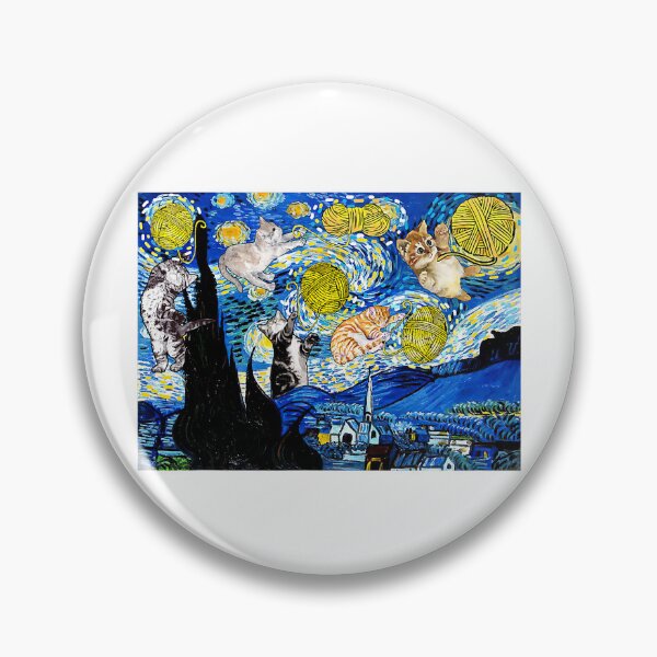 Item preview, Cat Graphic, Starry Night Cat, Van Gogh Cat, Cat Lover designed and sold by KevinorNorris.