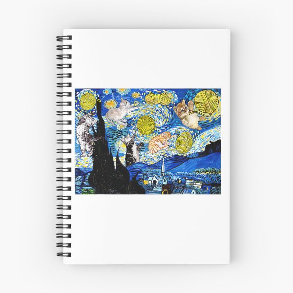 Item preview, Cat Graphic, Starry Night Cat, Van Gogh Cat, Cat Lover designed and sold by KevinorNorris.