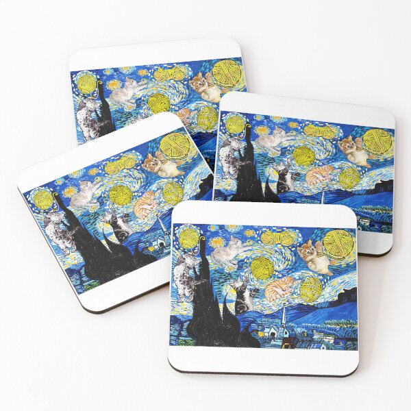 Item preview, Cat Graphic, Starry Night Cat, Van Gogh Cat, Cat Lover designed and sold by KevinorNorris.