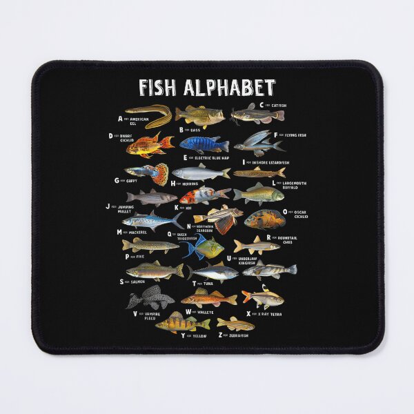Item preview, Fish Alphabet Educational Freshwater Species Fishing designed and sold by CameronTheBro.