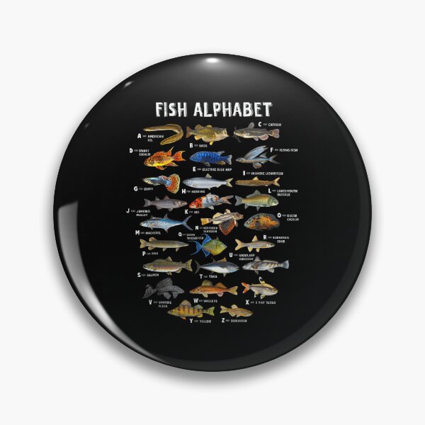 Item preview, Fish Alphabet Educational Freshwater Species Fishing designed and sold by CameronTheBro.