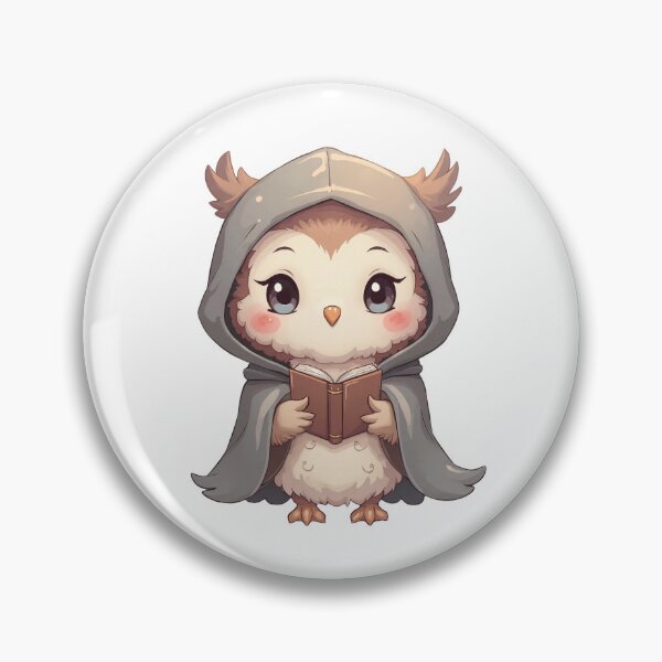 Item preview, Cozy Owl Mage – Cute Kawaii Fantasy Character designed and sold by santi-ia.